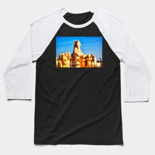 Casa Mila, Gaudi Chimneys Baseball T-Shirt